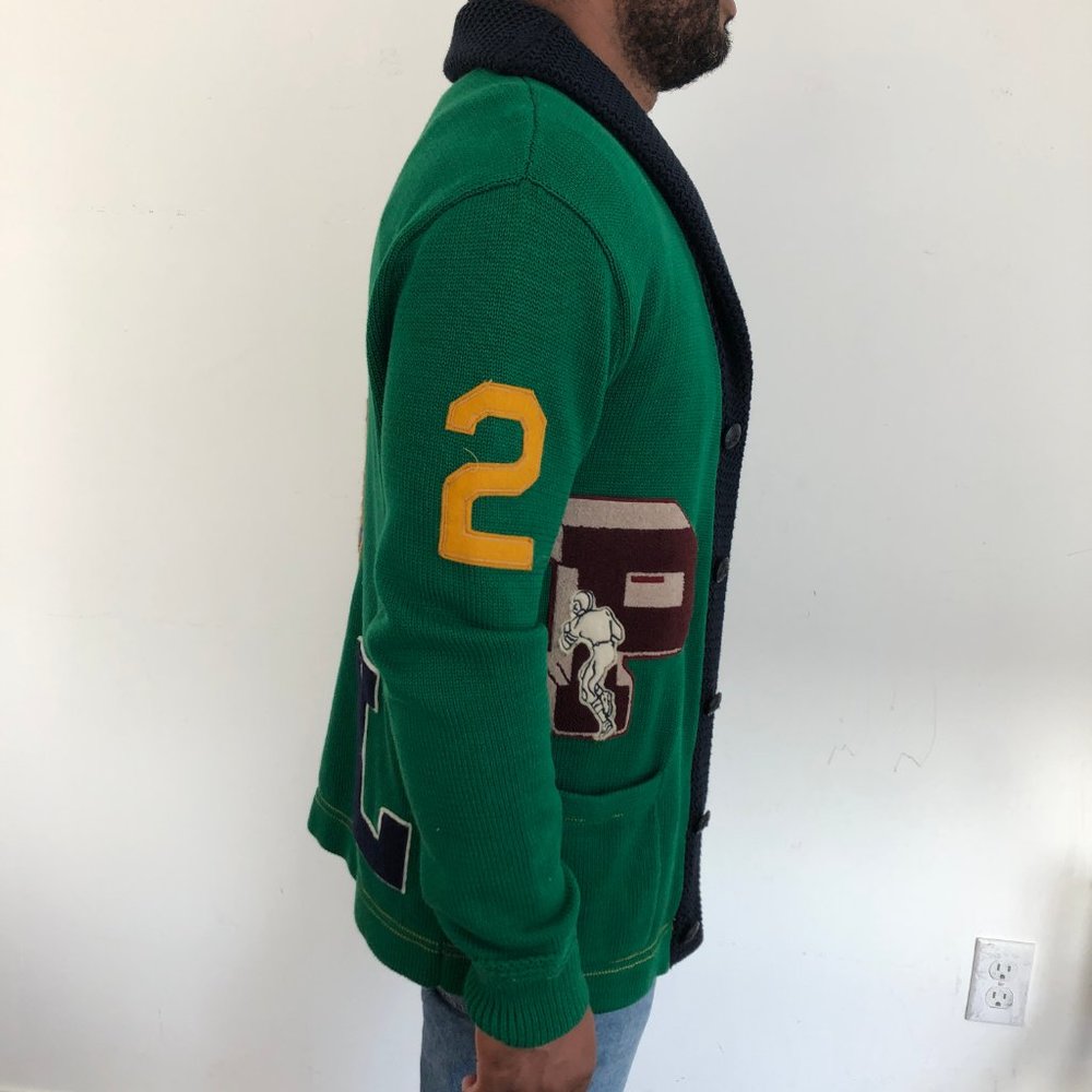 Polo Ralph Lauren Cardigan Letterman Cardigan - Picture 6 of 8